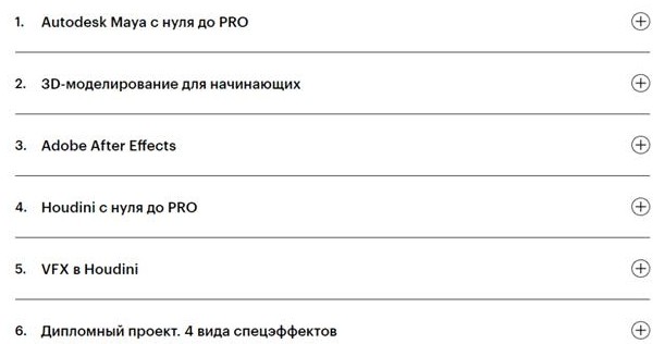 Программа курса «Профессия создатель спецэффектов» от Skillbox