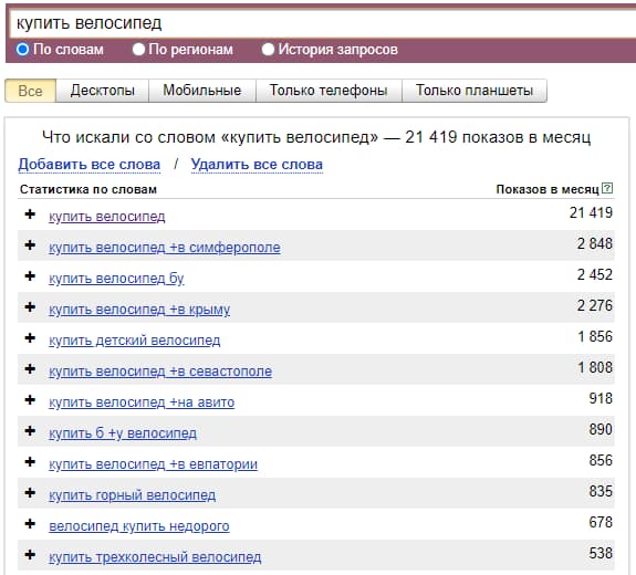 Операторы для уточнения информации (Кавычки 1)