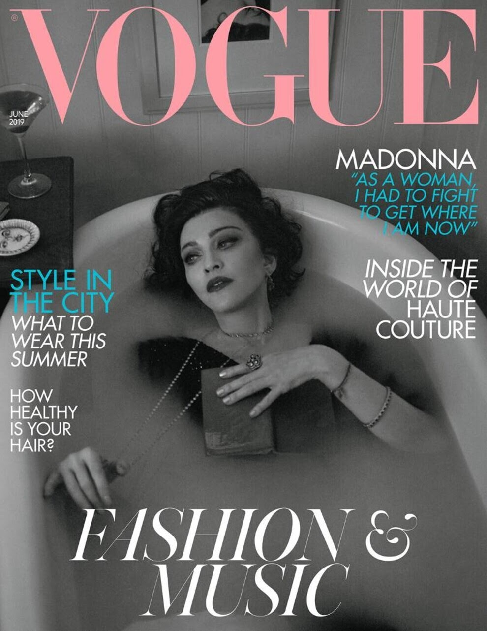 Шрифт Bodoni на обложке Vogue
