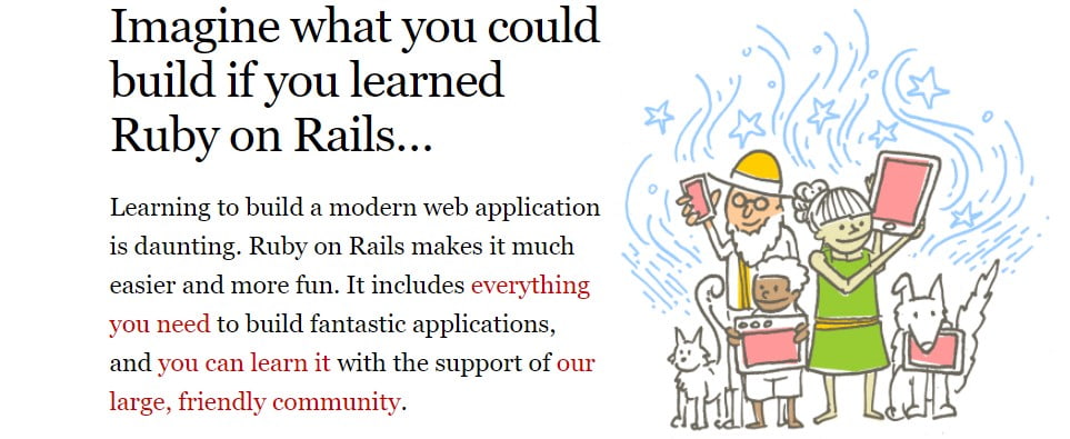 открыть сервис Ruby on Rails