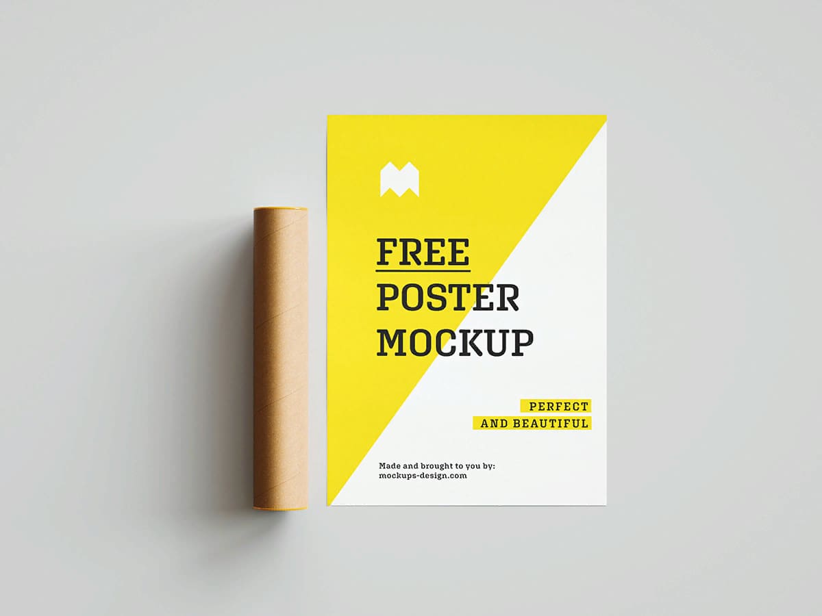 Мокап в формате постера Mockups Design