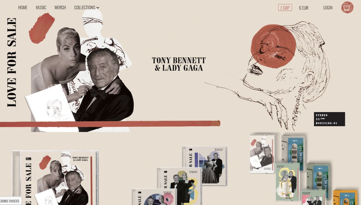 Промокампания нового альбома Тони Беннета и Леди Гаги выполнена в стиле поп-арт