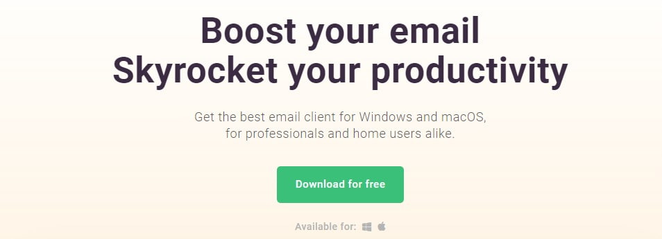 открыть сервис eM Client