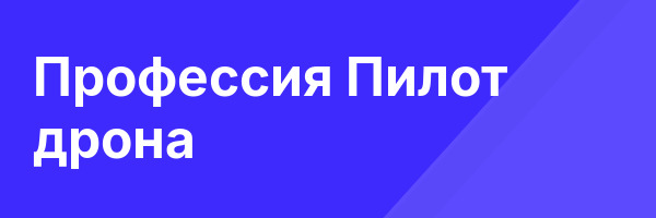 Профессия  Пилот дрона