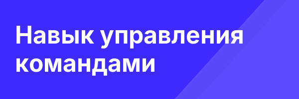 Навык управления командами