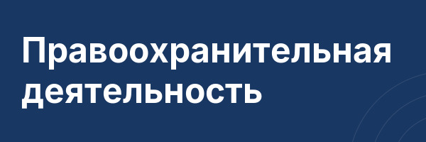 Правоохранительная деятельность