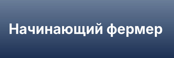 Начинающий фермер