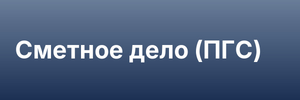 Сметное дело (ПГС)