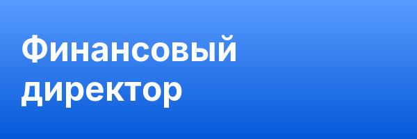 Финансовый директор