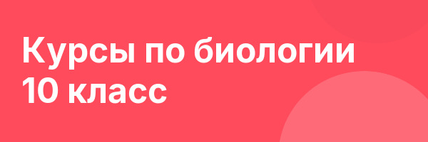 Курсы по биологии 10 класс