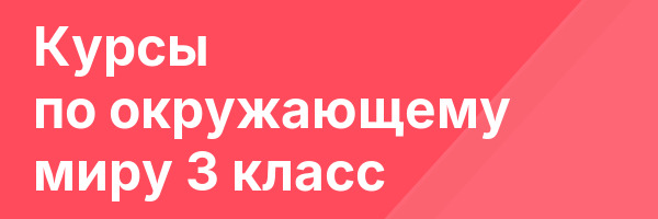 Курсы по окружающему миру 3 класс