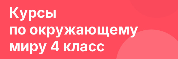 Курсы по окружающему миру 4 класс