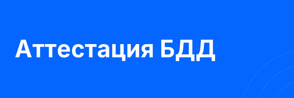 Аттестация БДД