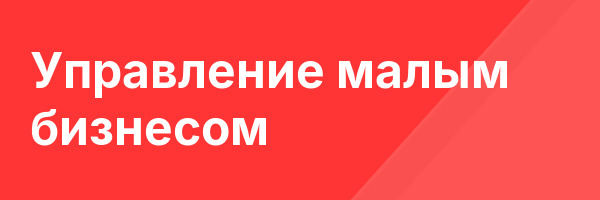 Управление малым бизнесом