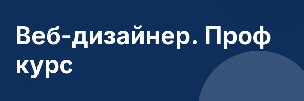 Веб-дизайнер. Проф курс