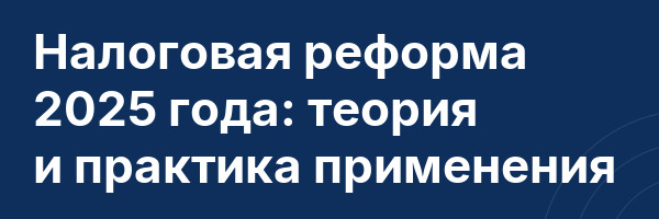 Налоговая реформа 2025 года: теория и практика применения