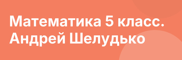 Математика 5 класс. Андрей Шелудько