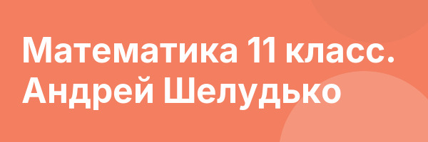 Математика 11 класс. Андрей Шелудько