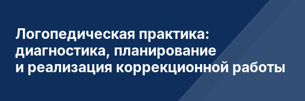 Логопедическая практика: диагностика, планирование и реализация коррекционной работы