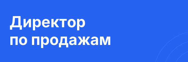 Директор по продажам