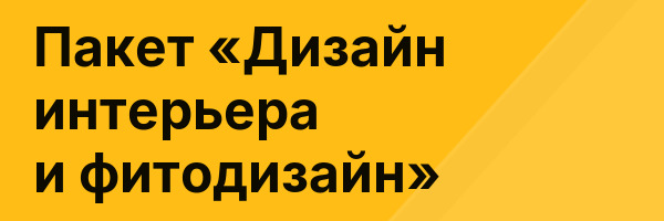 Пакет «Дизайн интерьера и фитодизайн»