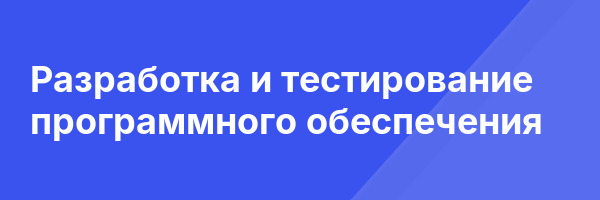 Разработка и тестирование программного обеспечения