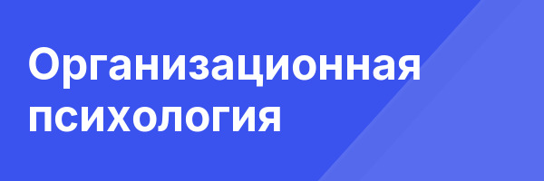 Организационная психология
