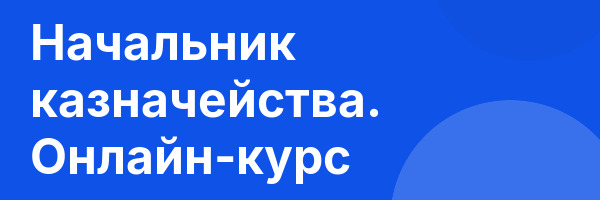 Начальник казначейства. Онлайн-курс