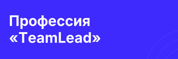 Профессия «TeamLead»