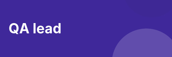 QA lead