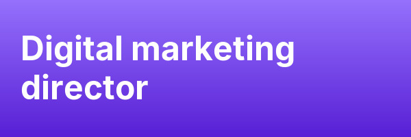 Digital marketing director