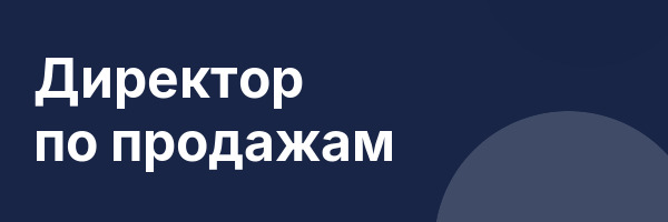 Директор по продажам