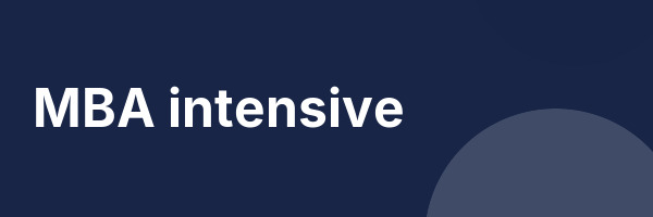 MBA intensive