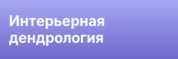 Интерьерная дендрология