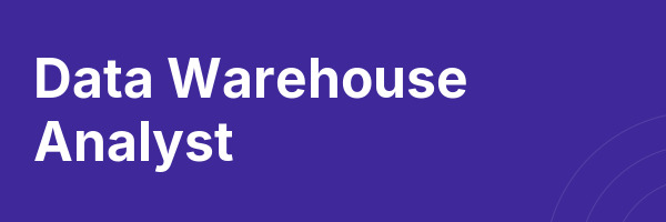 Data Warehouse Analyst