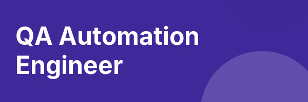 QA Automation Engineer