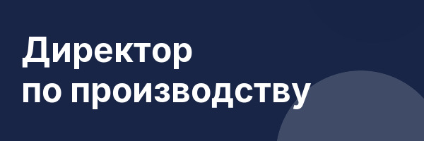 Директор по производству