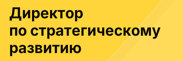 Директор по стратегическому развитию