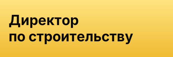 Директор по строительству